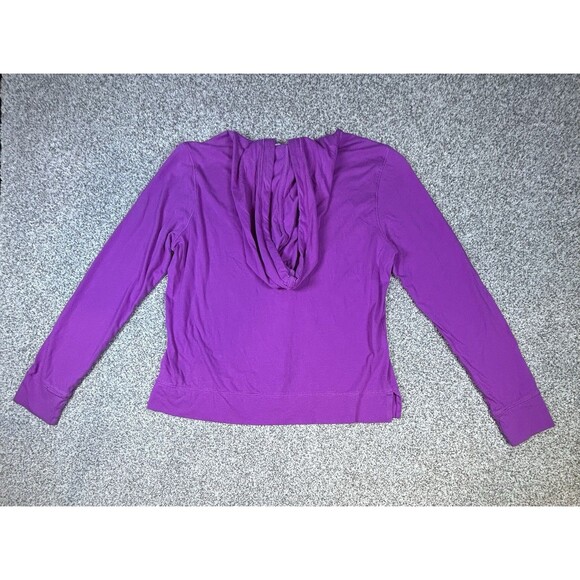 Lauren Ralph Lauren Hoodie Women’s Medium Pullover Hooded Sweatshirt Purple - Picture 10 of 10